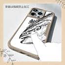 【Compos-Case】鰤(ブリ)　墨絵風　白