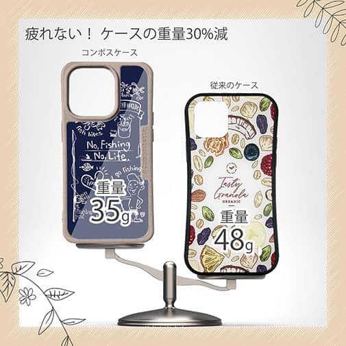 【Compos-Case】【釣りざんまい】釣りが好きなんです_ネイビー