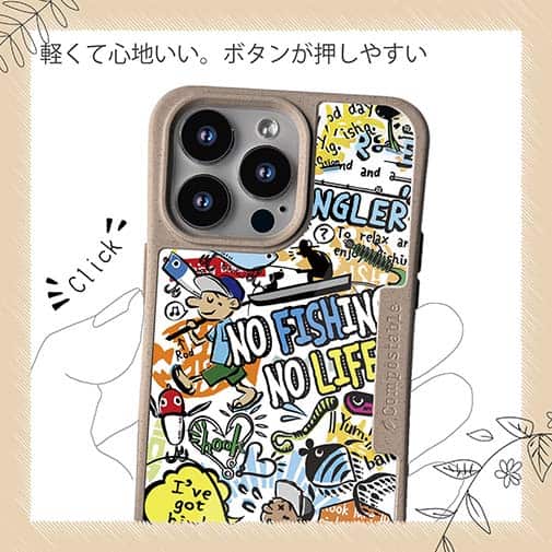 【Compos-Case】【釣りざんまい】爆釣アーティスティック_ホワイト