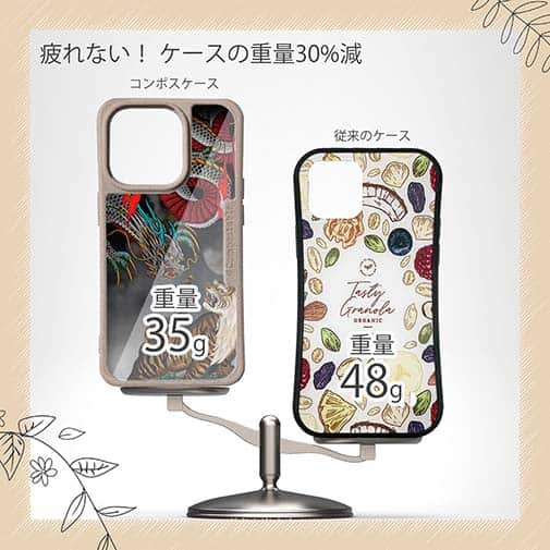 【Compos-Case】【彫姫】龍虎（カラー）　和彫りデザイン