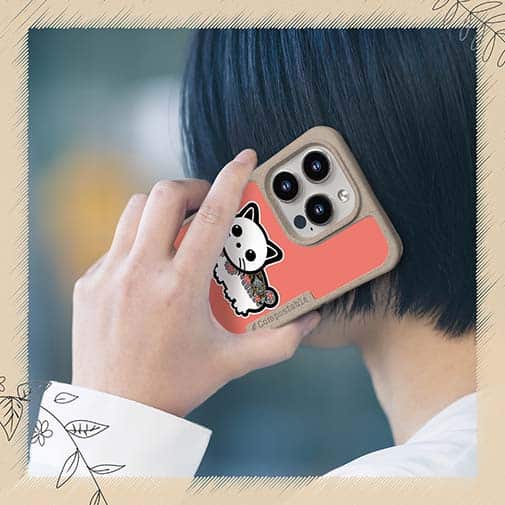 【Compos-Case】【彫姫】TATTOO HURTS 猫（ピンク）　和彫りデザイン