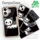 【Compos-Case】【彫姫】TATTOO HURTS 猫（ブラック）　和彫りデザイン