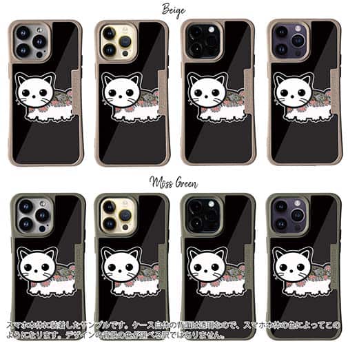 【Compos-Case】【彫姫】TATTOO HURTS 猫（ブラック）　和彫りデザイン