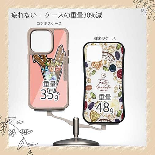 【Compos-Case】【彫姫】ドクロパフェ？（イエローピンク）　和彫りデザイン