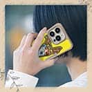 【Compos-Case】【彫姫】ドクロパフェ？（イエロー）　和彫りデザイン