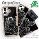 【Compos-Case】【彫姫】鬼　和彫りデザイン