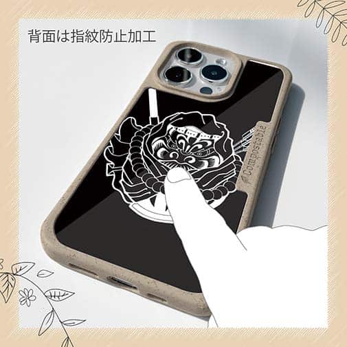 【Compos-Case】【彫姫】弁慶達磨（ブラック）