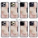 【Compos-Case】くすみカラーマーブル調 ピンク＆ゴールド