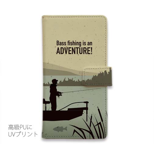 【手帳型】【FISH MAN】BassFishing is an ADVENTURE!