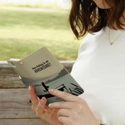 【手帳型】【FISH MAN】BassFishing is an ADVENTURE!