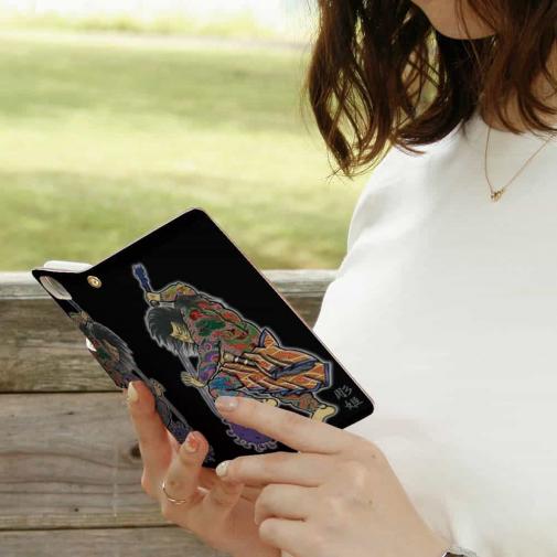 【彫姫】【手帳型】九紋龍史進のコロナ退治　和彫りデザイン