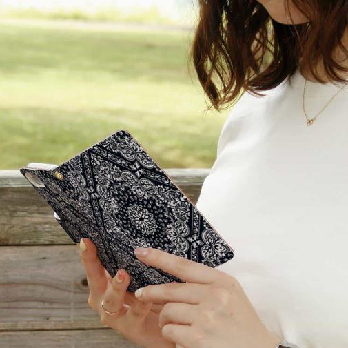 【彫姫】【手帳型】バンダナ柄