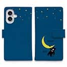 【手帳型】三日月とツキノワグマ(wakat)