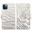 【Genuine】【手帳型】虎 ホワイト タイガー