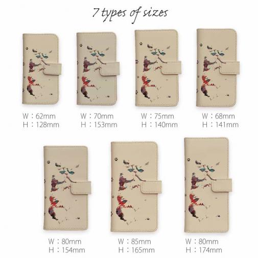 【手帳型】猫の肉球