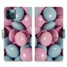 【Genuine】【手帳型】カラフル　チョコ　ブルー＆ピンク