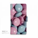 【Genuine】【手帳型】カラフル　チョコ　ブルー＆ピンク