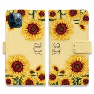 【ROMI HIME】【手帳型】ひまわり　ベージュ