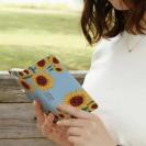 【ROMI HIME】【手帳型】ひまわり　ブルー