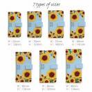 【ROMI HIME】【手帳型】ひまわり　ブルー