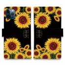 【ROMI HIME】【手帳型】ひまわり　ブラック