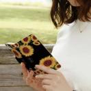 【ROMI HIME】【手帳型】ひまわり　ブラック