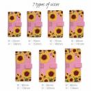 【ROMI HIME】【手帳型】ひまわり　ピンク