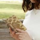 【Genuine】【手帳型】たいやき　ベージュ＆ベージュ