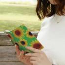 【Genuine】【手帳型】ひまわり　グリーン