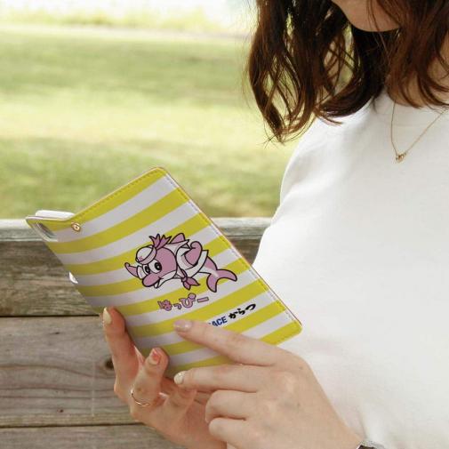 唐津ボート【手帳型】か・らっキー＆ロゴ Ver.イエロー