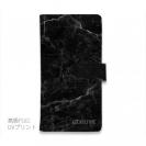 【Genuine】【手帳型】大理石　ブラック