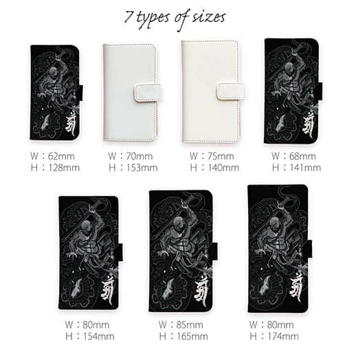 【彫姫】【手帳型】【Stick Case】花和尚の蛇退治　和彫りデザイン