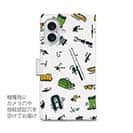 【手帳型】【釣りざんまい】釣りに行く道具_ホワイト