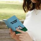 【手帳型】何か気になる柴犬_白柴(wakat)