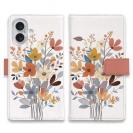 【手帳型】北欧パステルカラーの花