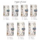 【手帳型】北欧くすみカラーの花