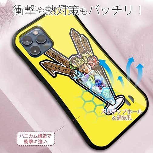 【S-LINE】【彫姫】ドクロパフェ？（イエロー）　和彫りデザイン