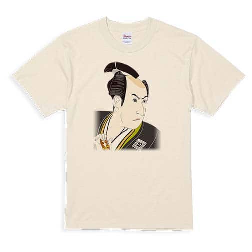 【Tシャツ】浮世絵　役者大首絵01 5.6oz Cotton:100%