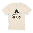 【Tシャツ】コミカルなペンギンたち 5.6oz Cotton:100%