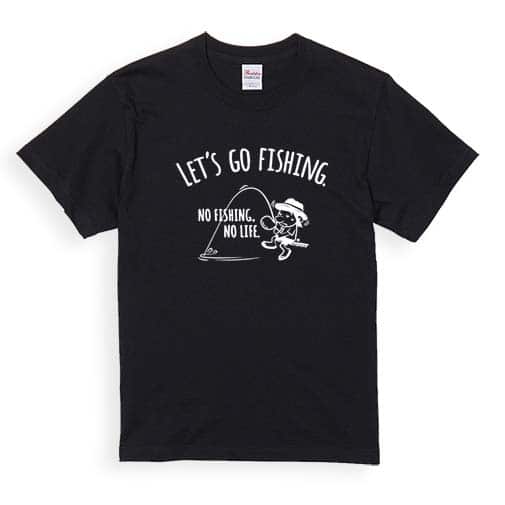 【Tシャツ】【釣りざんまい】レッツゴーフィッシング ウトウトアングラー 5.6oz Cotton:100%