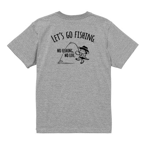 【Tシャツ】【釣りざんまい】レッツゴーフィッシング ウトウトアングラー 5.6oz Cotton:100%