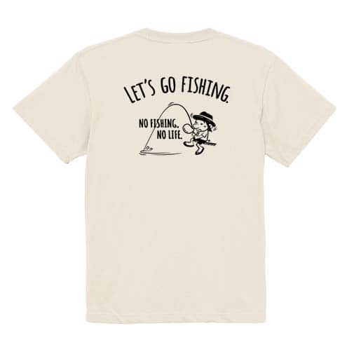 【Tシャツ】【釣りざんまい】レッツゴーフィッシング ウトウトアングラー 5.6oz Cotton:100%