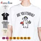 【Tシャツ】【釣りざんまい】ルアーとシロクマさん 5.6oz Cotton:100%