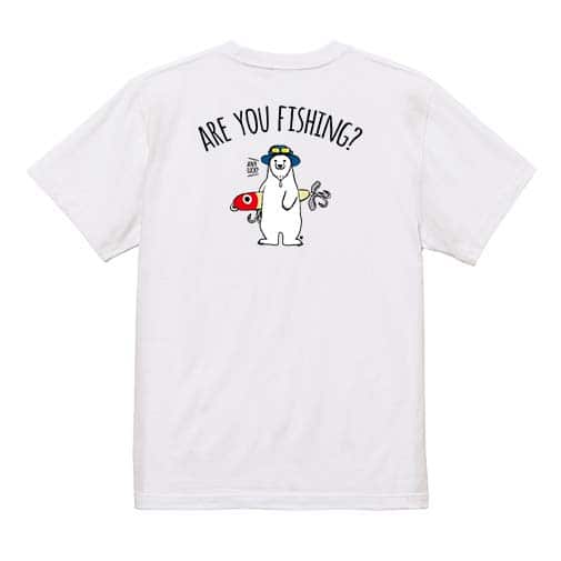【Tシャツ】【釣りざんまい】ルアーとシロクマさん 5.6oz Cotton:100%