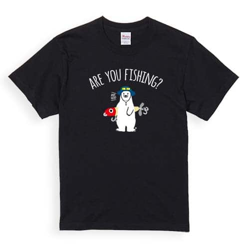 【Tシャツ】【釣りざんまい】ルアーとシロクマさん 5.6oz Cotton:100%