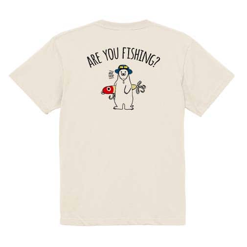 【Tシャツ】【釣りざんまい】ルアーとシロクマさん 5.6oz Cotton:100%