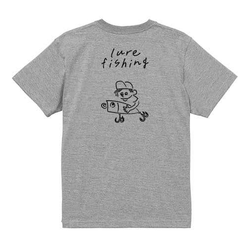 【Tシャツ】【釣りざんまい】ルアーを持つアングラー  5.6oz Cotton:100%