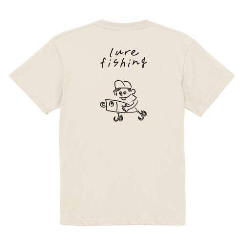 【Tシャツ】【釣りざんまい】ルアーを持つアングラー  5.6oz Cotton:100%
