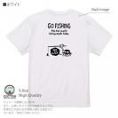【Tシャツ】【釣りざんまい】ユニークな釣り_ブラック  5.6oz Cotton:100%