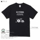 【Tシャツ】【釣りざんまい】ユニークな釣り_ブラック  5.6oz Cotton:100%